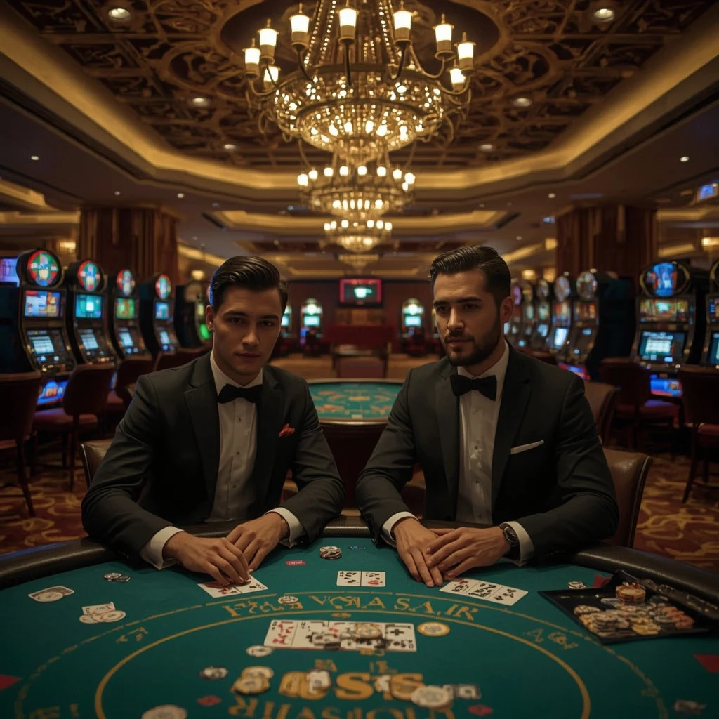 Dua pemain poker di CHOB888 CASINO